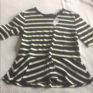 Gap peplum top NWT